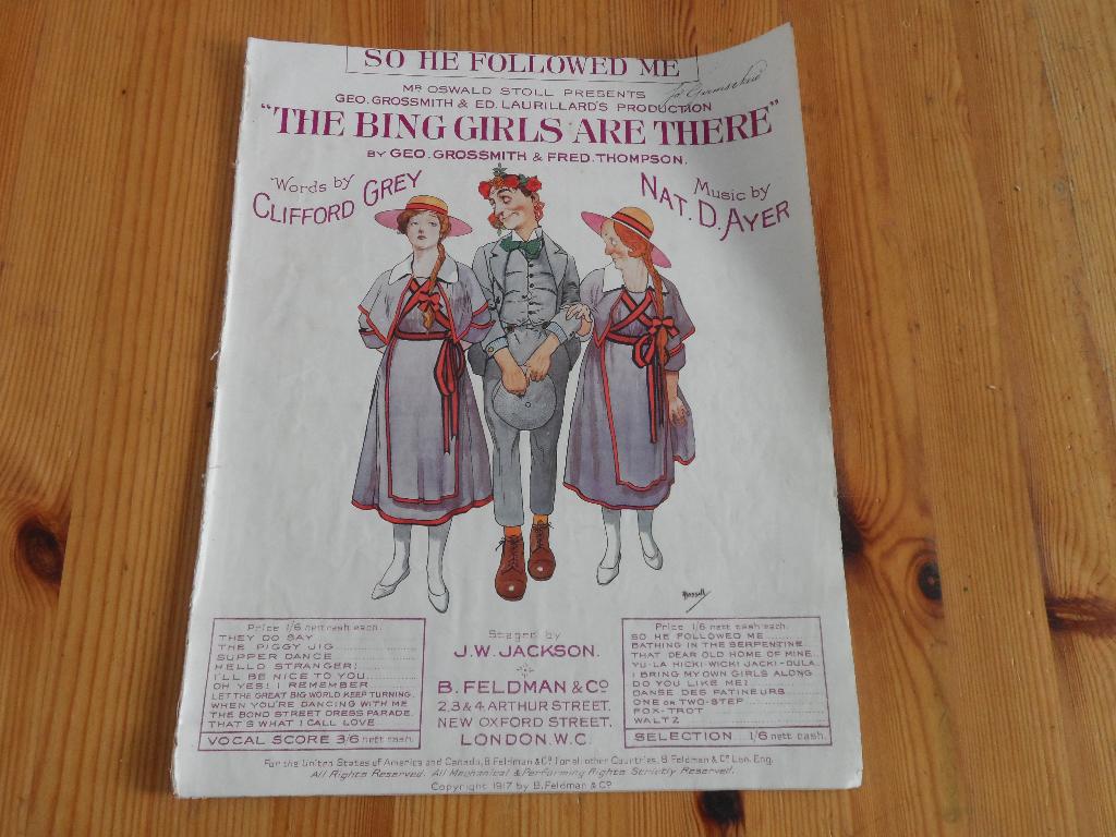 the bing girls are there - nat. D. Ayer / clifford grey, Zang, Gebruikt, Ophalen of Verzenden, Artiest of Componist