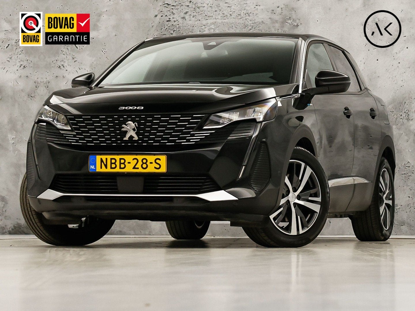 Peugeot 3008 1.6 HYbrid 225 Allure Pack 225Pk Automaat (SOH, 12 maanden, Leder en Stof, Zwart, Plug-in hybride