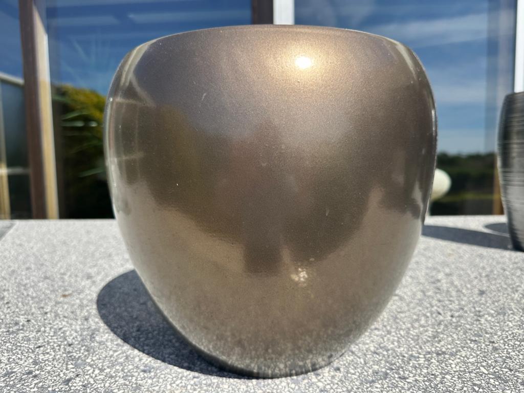 Goudkleurige pot, Ophalen, Rond, Zo goed als nieuw, Aardewerk