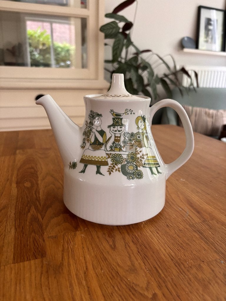 Vintage Figgjo Flint "Market" Theepot – Turi Design, Gebruikt, Overige merken, Keramiek, Vintage