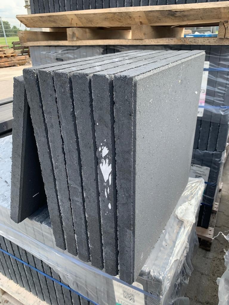 Terrastegel 50x50x4 cm Antraciet. A-keus. - J&W 52, Ophalen, Nieuw, 10 m² of meer, Nvt