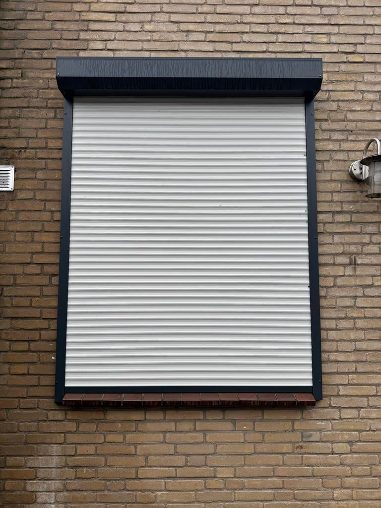 Rolluik 151x190 cm - Wit/Grijs, Ophalen, Gebruikt, Wit, 150 tot 200 cm