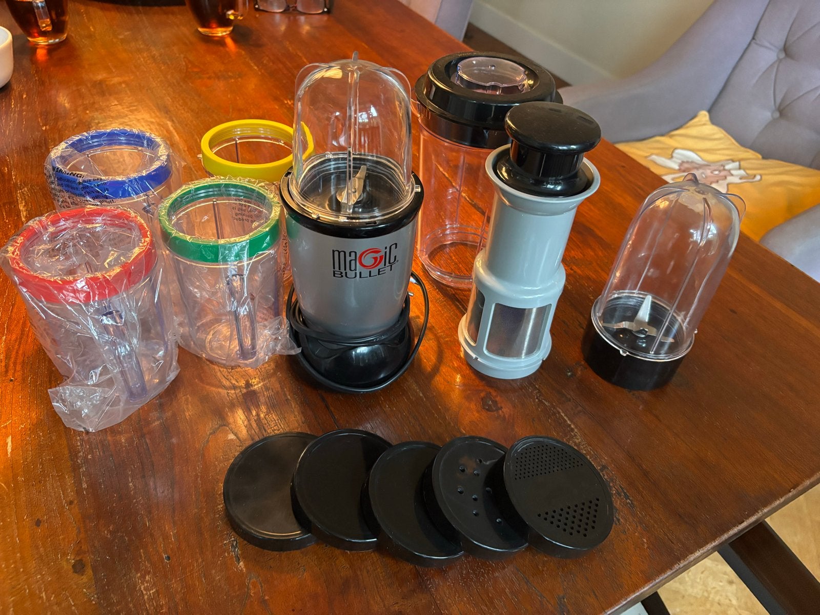 Magic Bullet Blender Set - Compleet en Zo Goed als Nieuw, Ophalen of Verzenden, Zo goed als nieuw, Blender