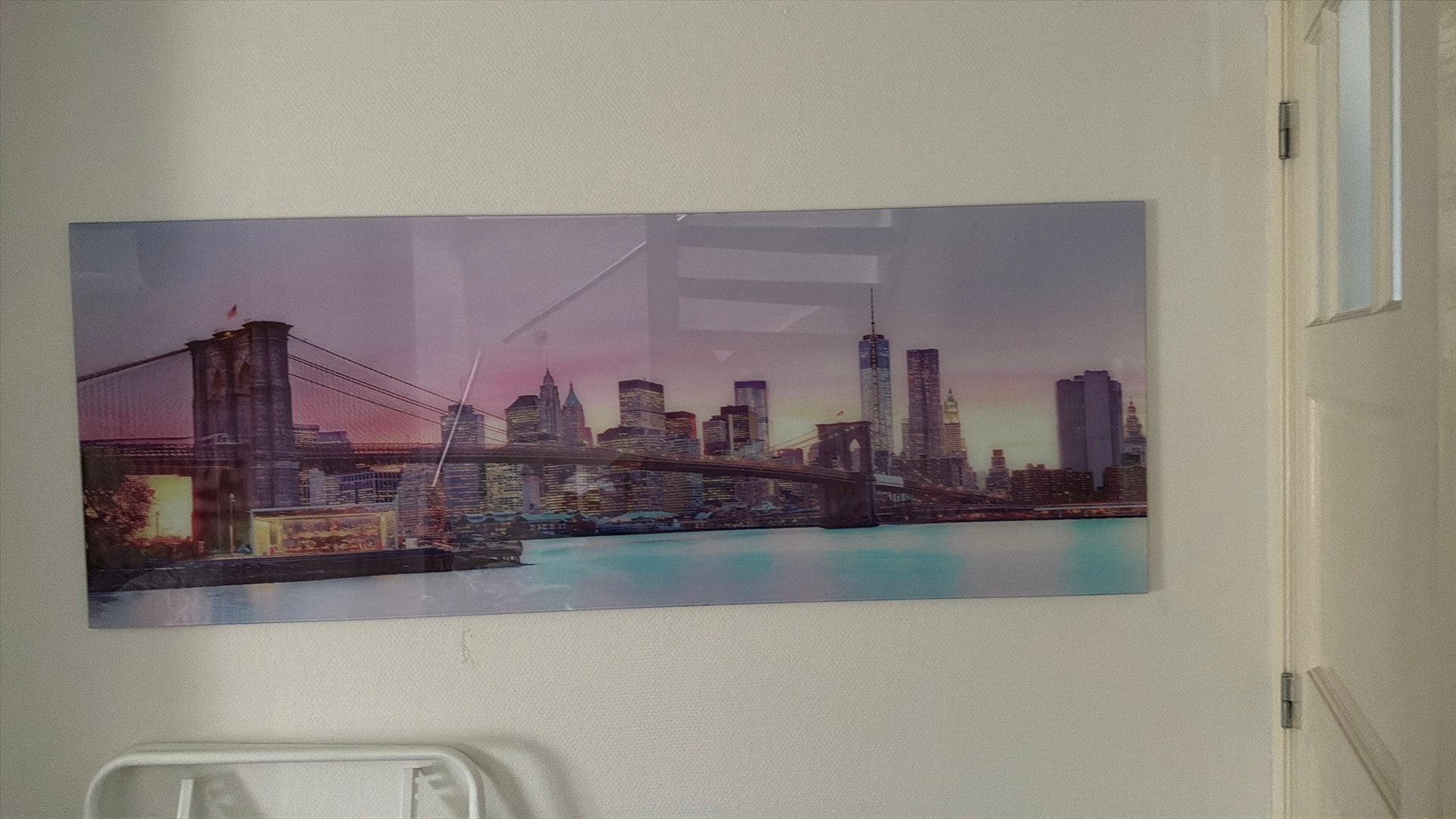 Skyline New York plexiglas 160x60 cm, Ophalen, 50 – 75, 125 cm of meer, Print