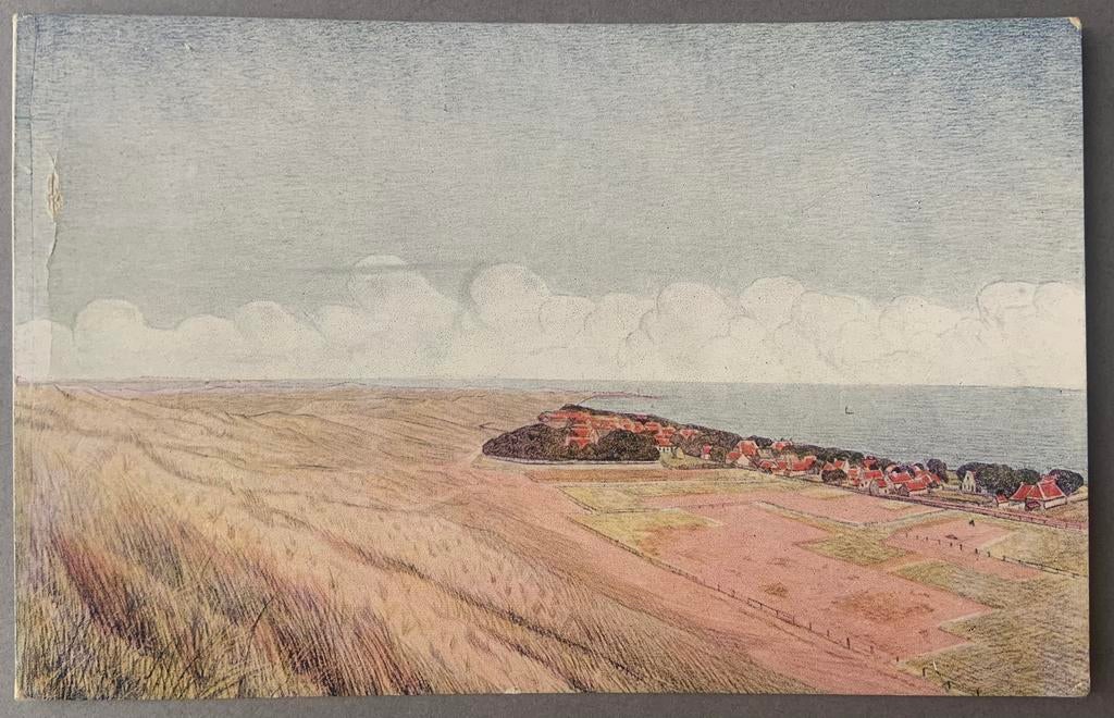 Kaart Reproductie Schoolplaat, ,,Vlieland en het Vlie”, Verzenden, 1980 tot heden, Ongelopen, Waddeneilanden