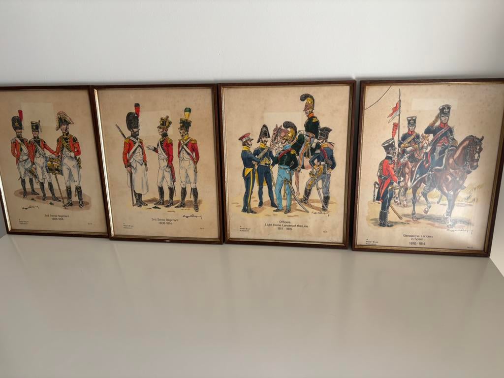 4 oude lijsten, Ophalen of Verzenden, Gebruikt, Hout, Minder dan 50 cm