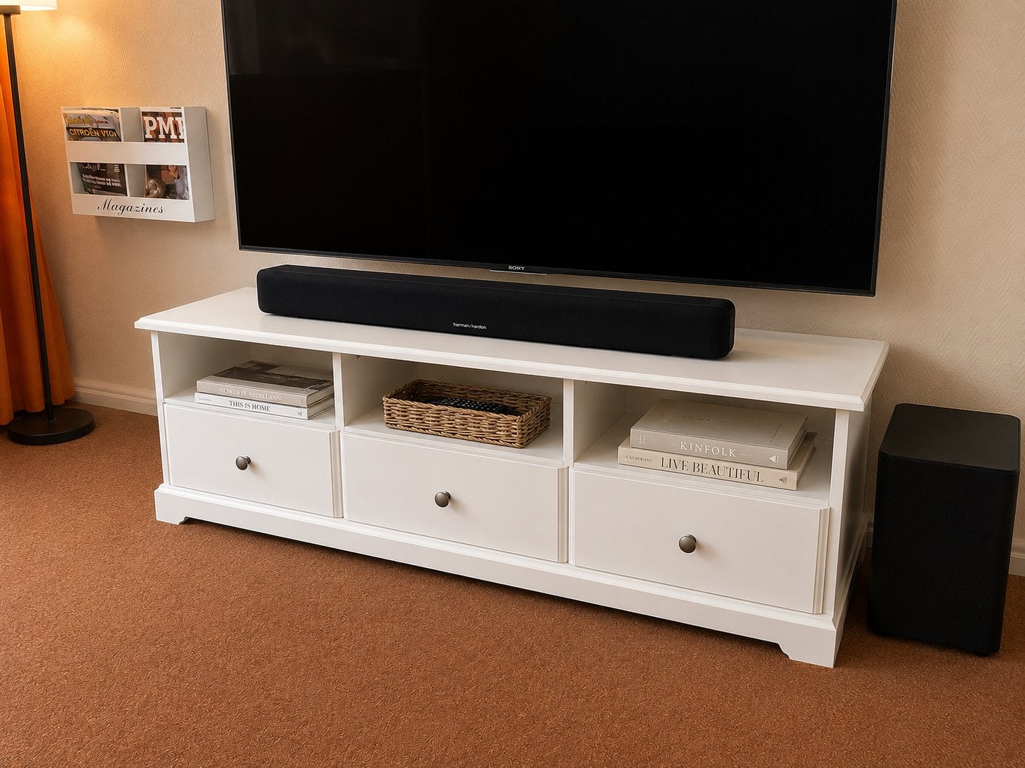 IKEA hemnes tv-meubel, Ophalen, Gebruikt, 25 tot 50 cm, Minder dan 100 cm