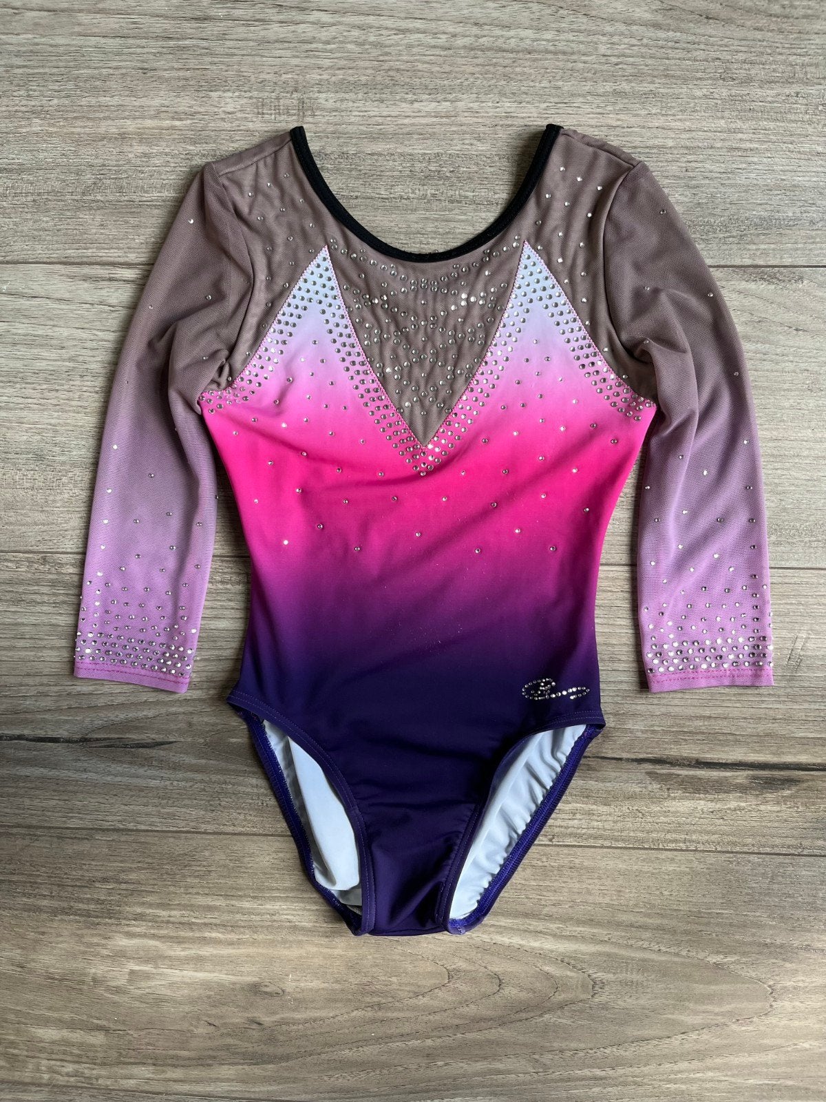 RC leotards turnpakje paars roze - maat 140, Gebruikt, Verzenden, Kindermaat 122 t/m 140, Roze