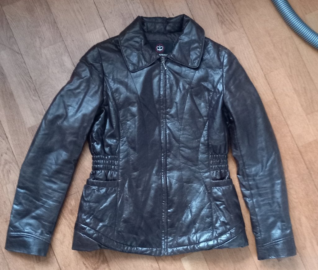bruin leren jasje (ODOS IMPERIA), Kleding | Dames, Maat 38/40 (M), Bruin, Ophalen of Verzenden, Odos Imperia