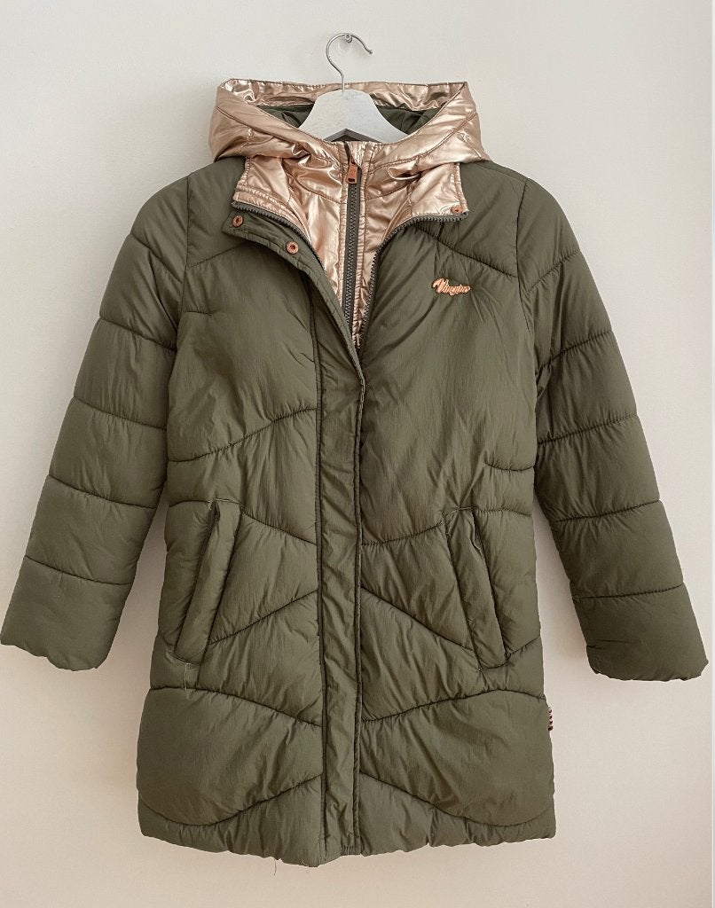 vingino winterjas wintercoat puffer 128 134 als nieuw, Ophalen of Verzenden, Zo goed als nieuw, Meisje, Jas