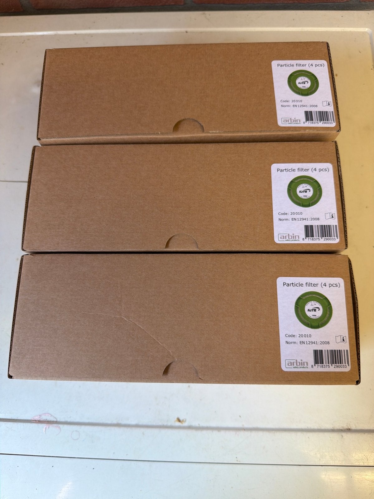 Arbin deeltjesfilters (3 x 4 stuks) - Nieuw in doos, Doe-het-zelf en Verbouw, Adembescherming, Ophalen of Verzenden, Nieuw, Accessoires