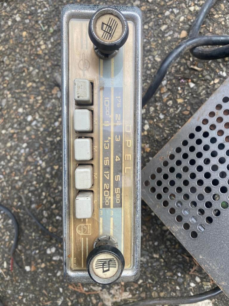 Opel Oldtimer radio Philips 6V compleet, Ophalen of Verzenden, Gebruikt