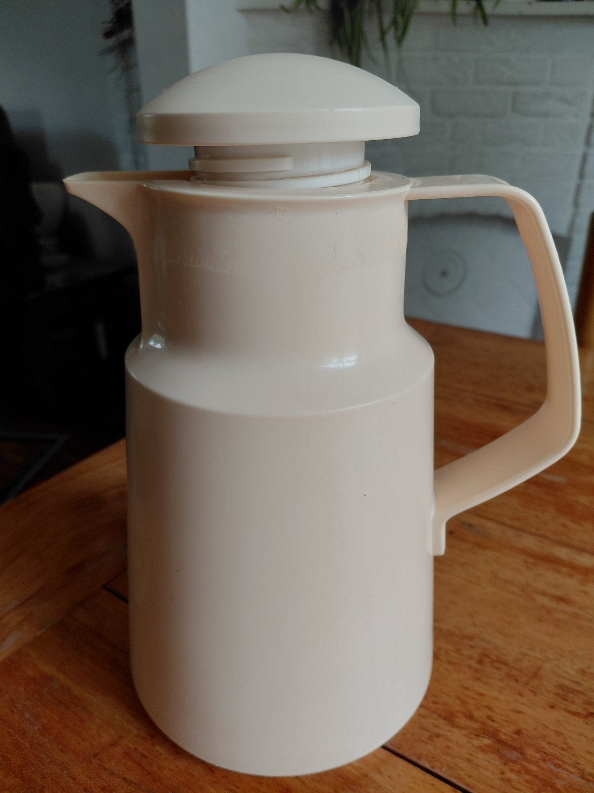 Rotpunkt Thermoskan - Crème, Made in West Germany, Beige, Kunststof, Ophalen of Verzenden, Overige merken