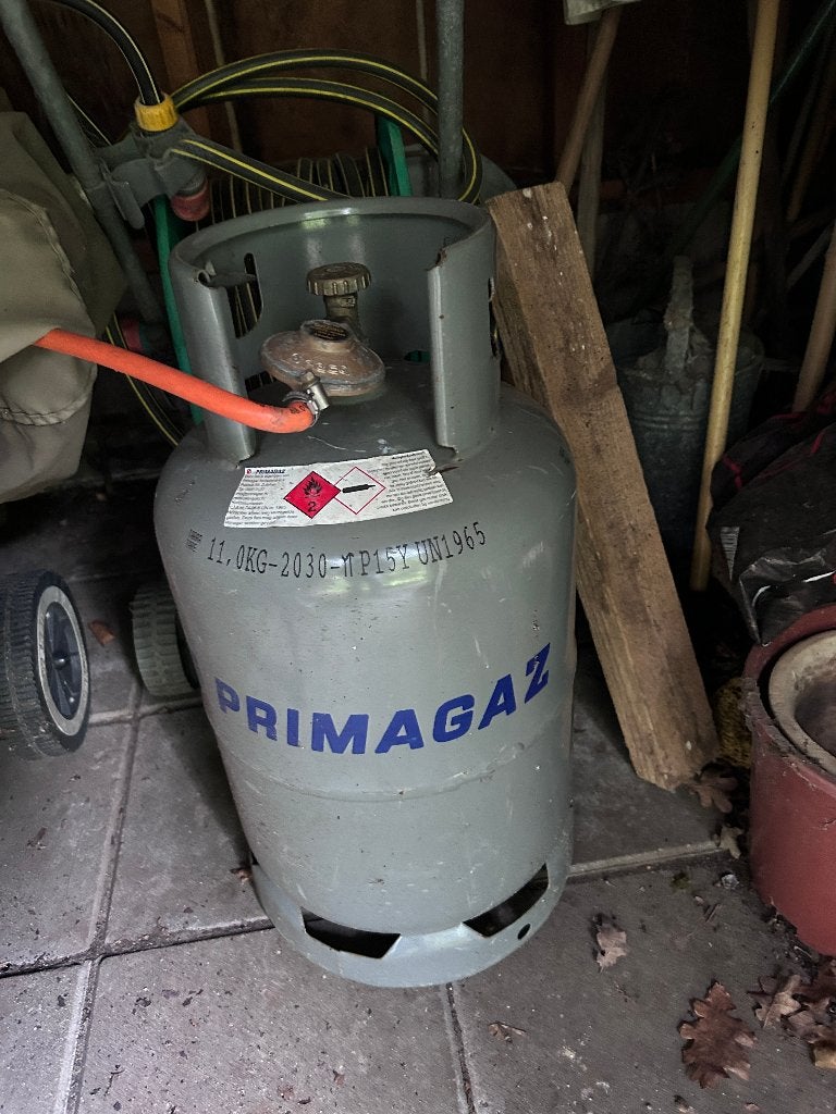 Gasfles, Ophalen, Gebruikt, Primagaz
