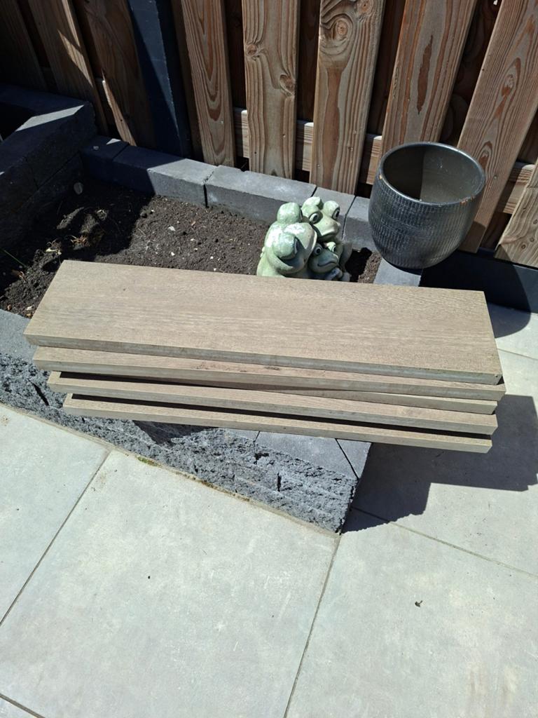 Staptegels - Solostone Wood vtwonen Timber Dark - 6 stuks, Ophalen, Zo goed als nieuw, Overige materialen