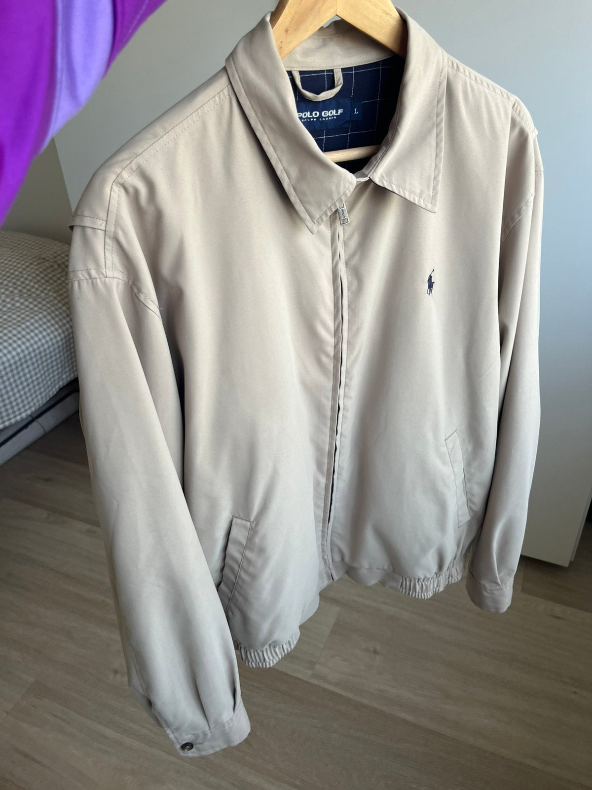 Vintage Bomberjas Ralph Lauren / windjacket polo golf, Ophalen of Verzenden, Zo goed als nieuw