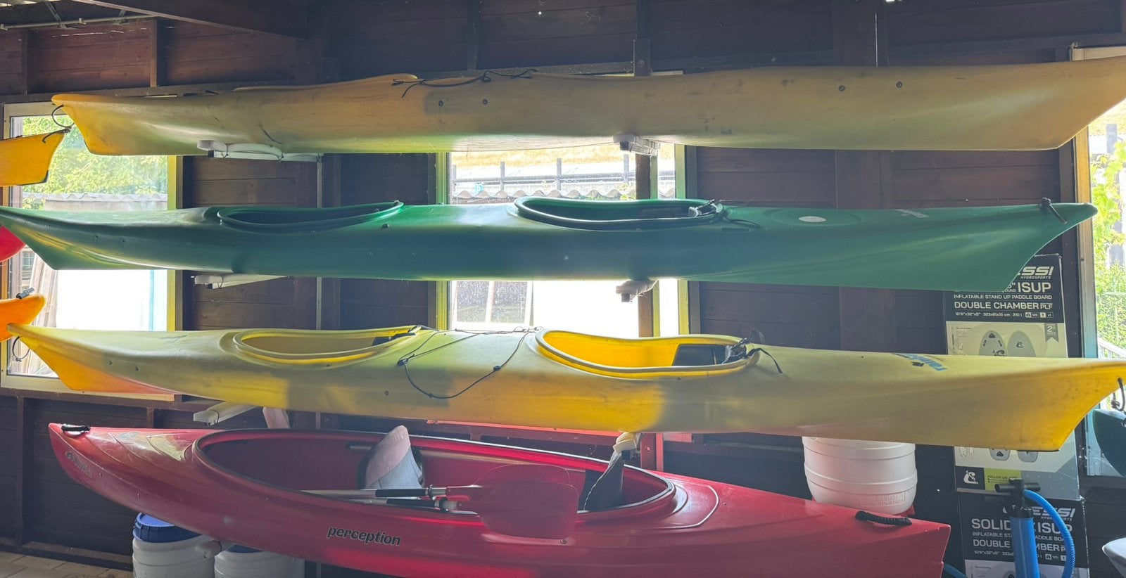 Mooie gele tweedehands tweepersoons kajaks, Ophalen, https://www.kanoenduiksport.nl/contact/contact/, Gebruikt, Oude Stationsweg 71, 5301 GL Zaltbommel
