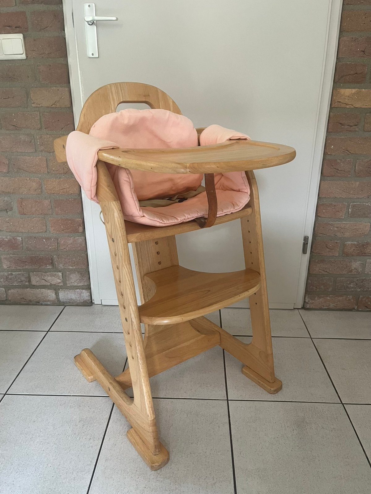 Stevige kinderstoel Tiamo Wood Collection, Kinderen en Baby's, Kinderstoelen, Ophalen, Gebruikt, Meegroeistoel