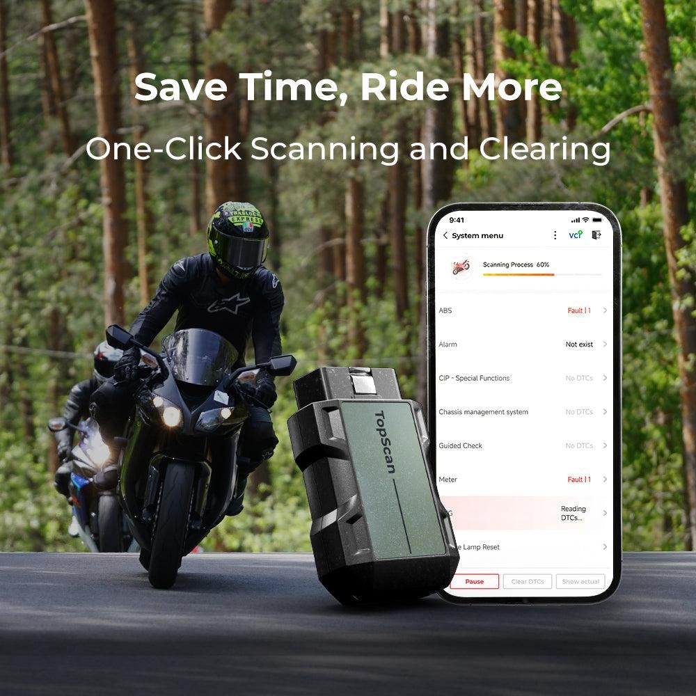 Topdon TopScan Moto – Professionele Motor Diagnose, Ophalen of Verzenden