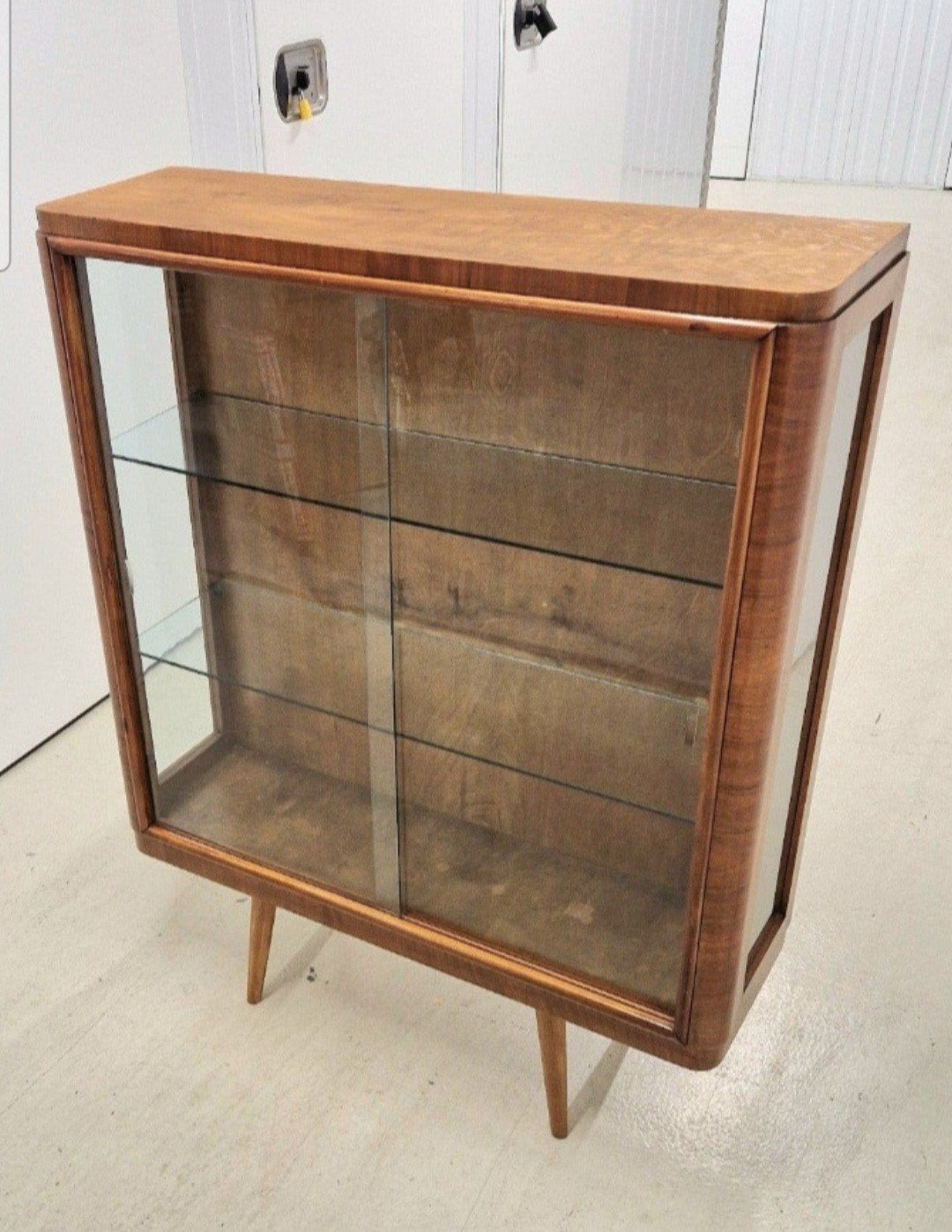 Vintage Vitrinekast Jaren '50/'60 - Glas & Hout, Ophalen