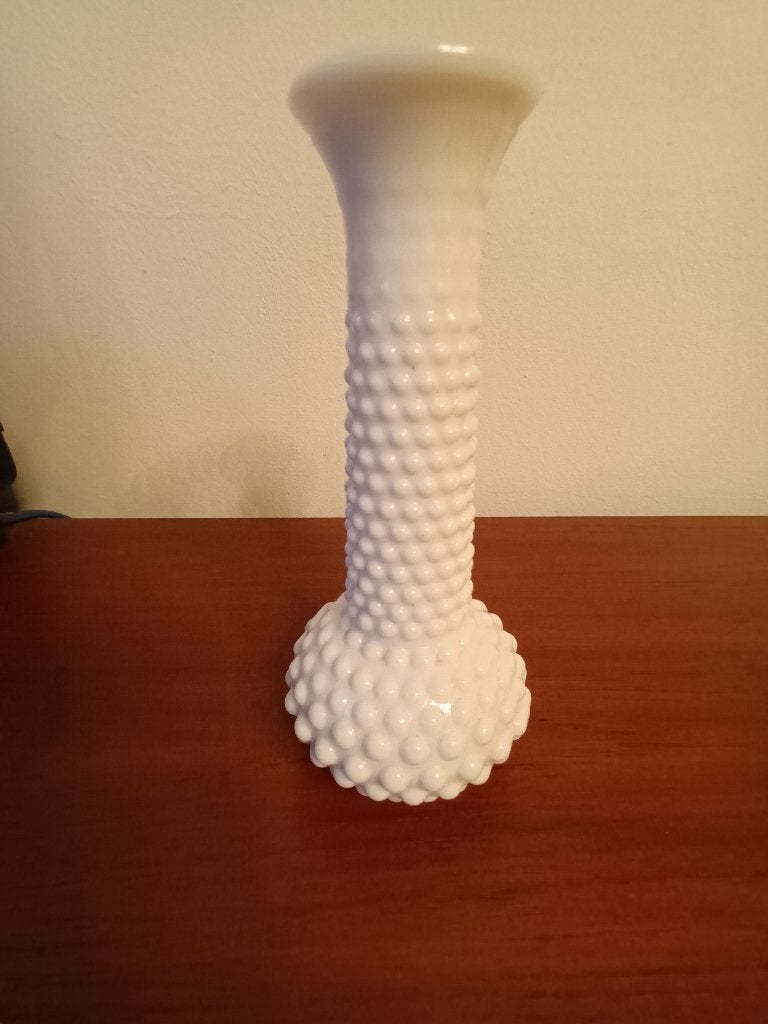 EO Brody Hobnail Bud-vaas/Vintage melkglas, Ophalen of Verzenden