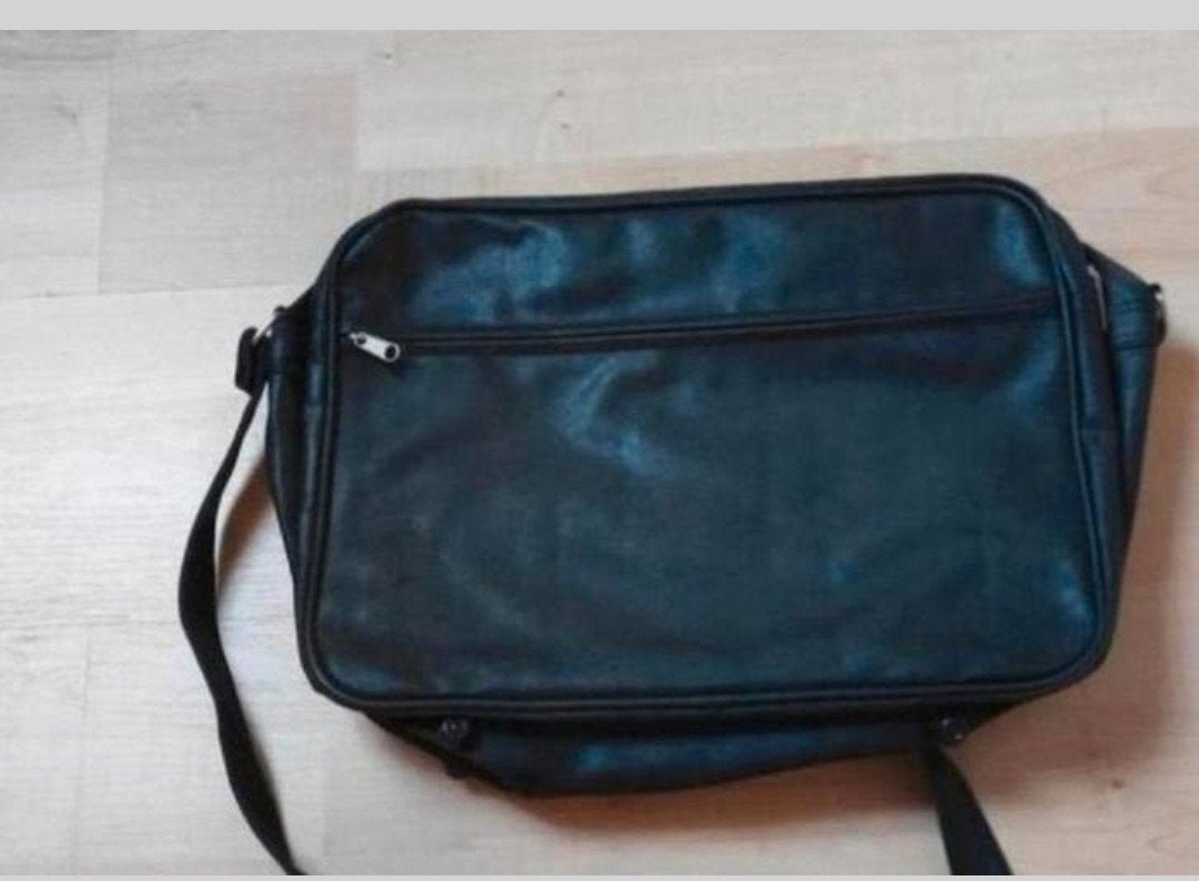 Zwarte school/werk- tas, Ophalen of Verzenden, Zo goed als nieuw, Zwart