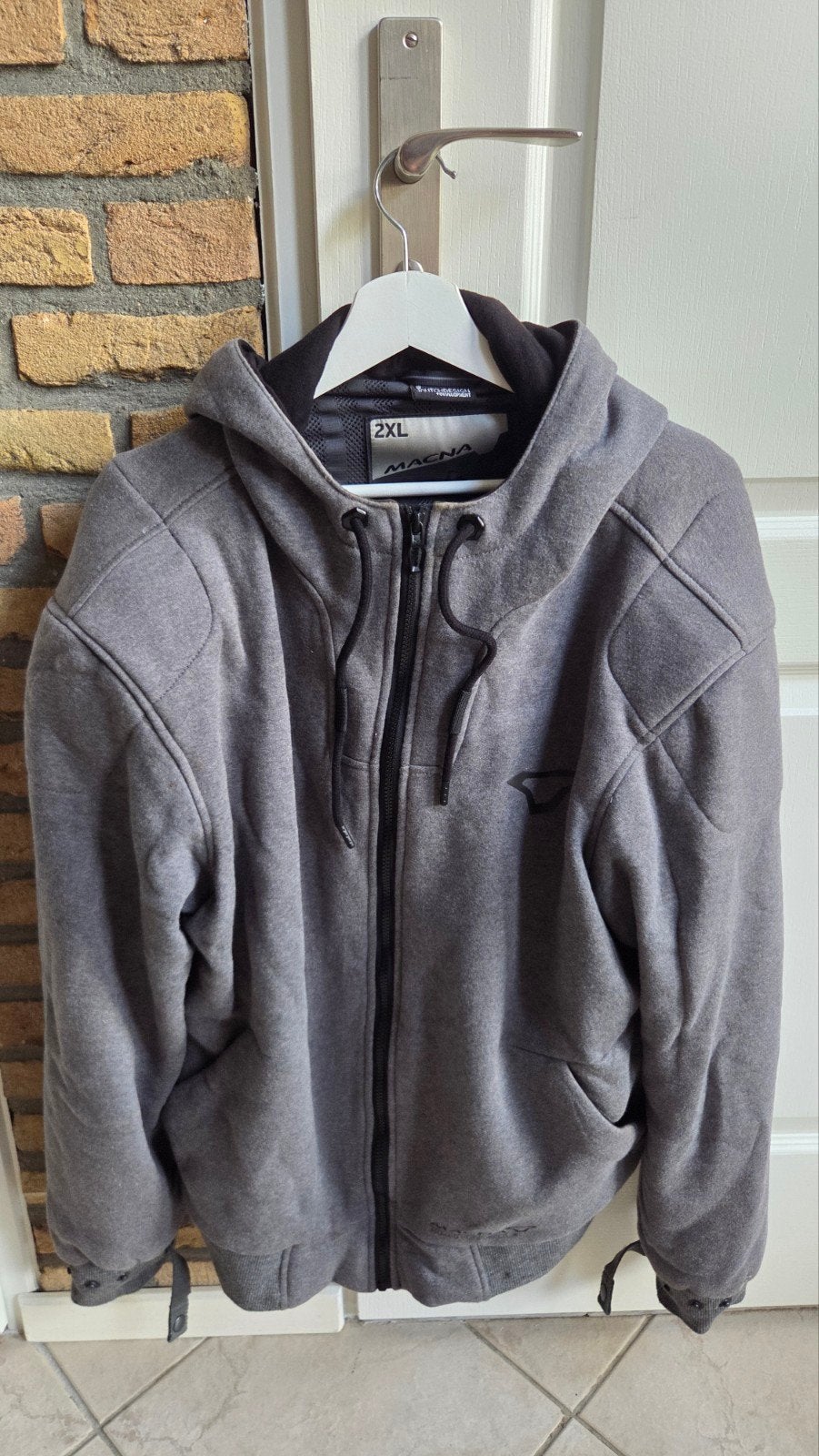 Macna Graphite Hoodie Motorjas Maat 2XL, Jas | textiel, Heren, Macna, Revit, Evolution, IXS, Ophalen of Verzenden