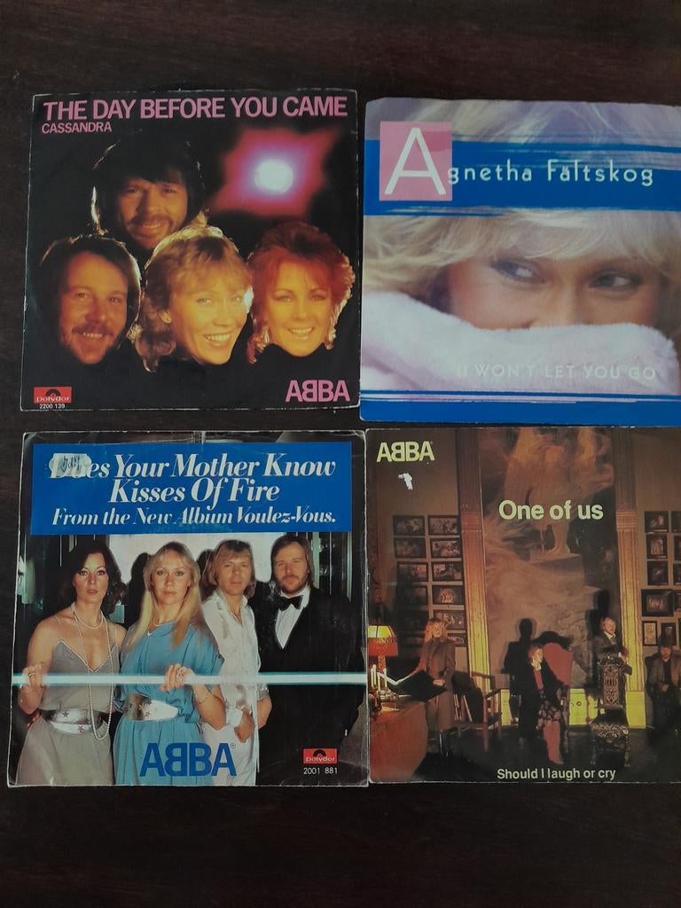 Vintage vinyl set ABBA singles, Ophalen of Verzenden, Gebruikt, Overige formaten, Pop