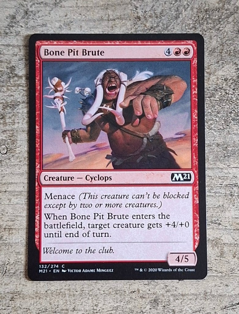 Bone Pit Brute - Magic the Gathering, Verzenden, Gebruikt, Losse kaart