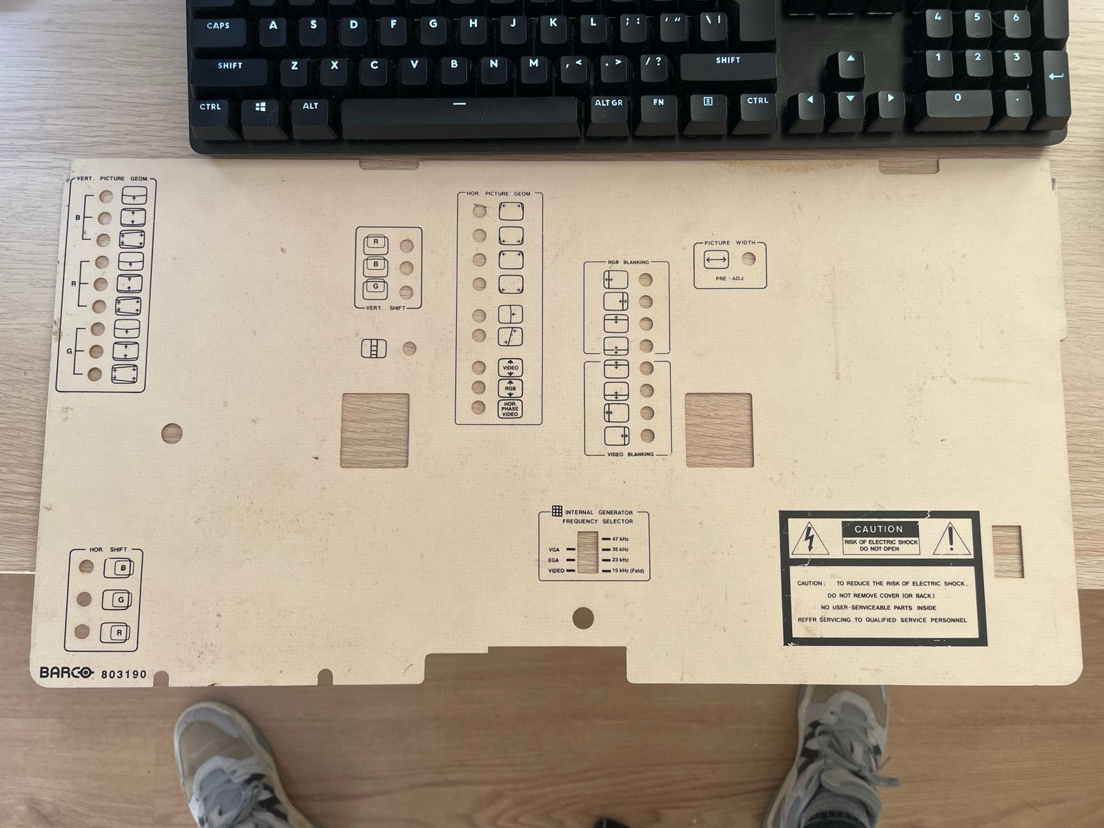 Calibratie plaat Barco 400 Projector (803190), Ophalen of Verzenden, Gebruikt