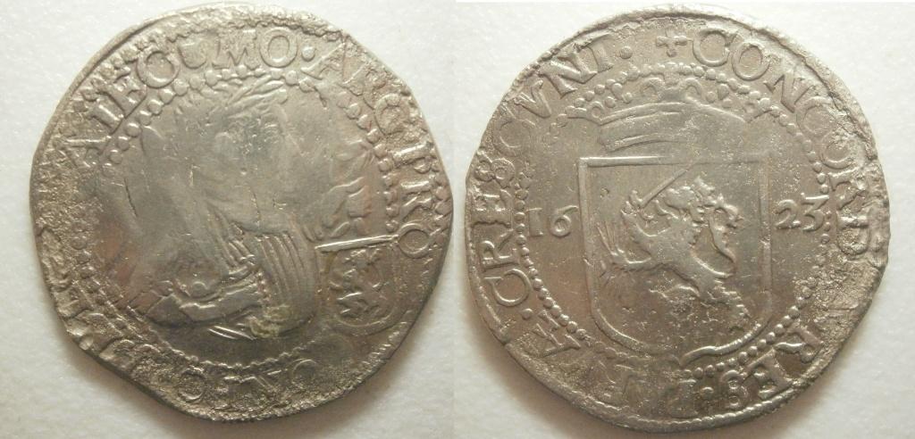Utrecht ½ Rijksdaalder zilver 1623  - RRR -, Vóór koninkrijk, Zilver, Ophalen of Verzenden, Losse munt