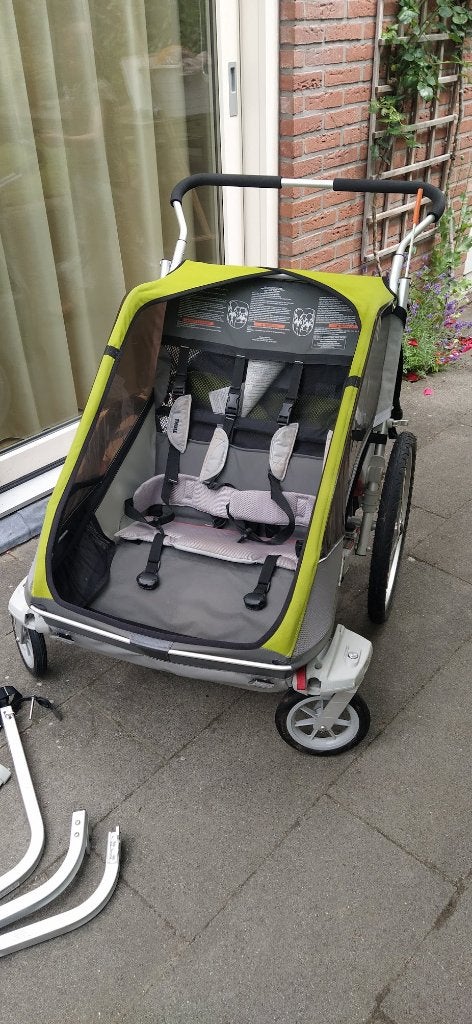Thule Chariot 2-zits fietskar / wandelwagen, Ophalen, Gebruikt, Overige merken