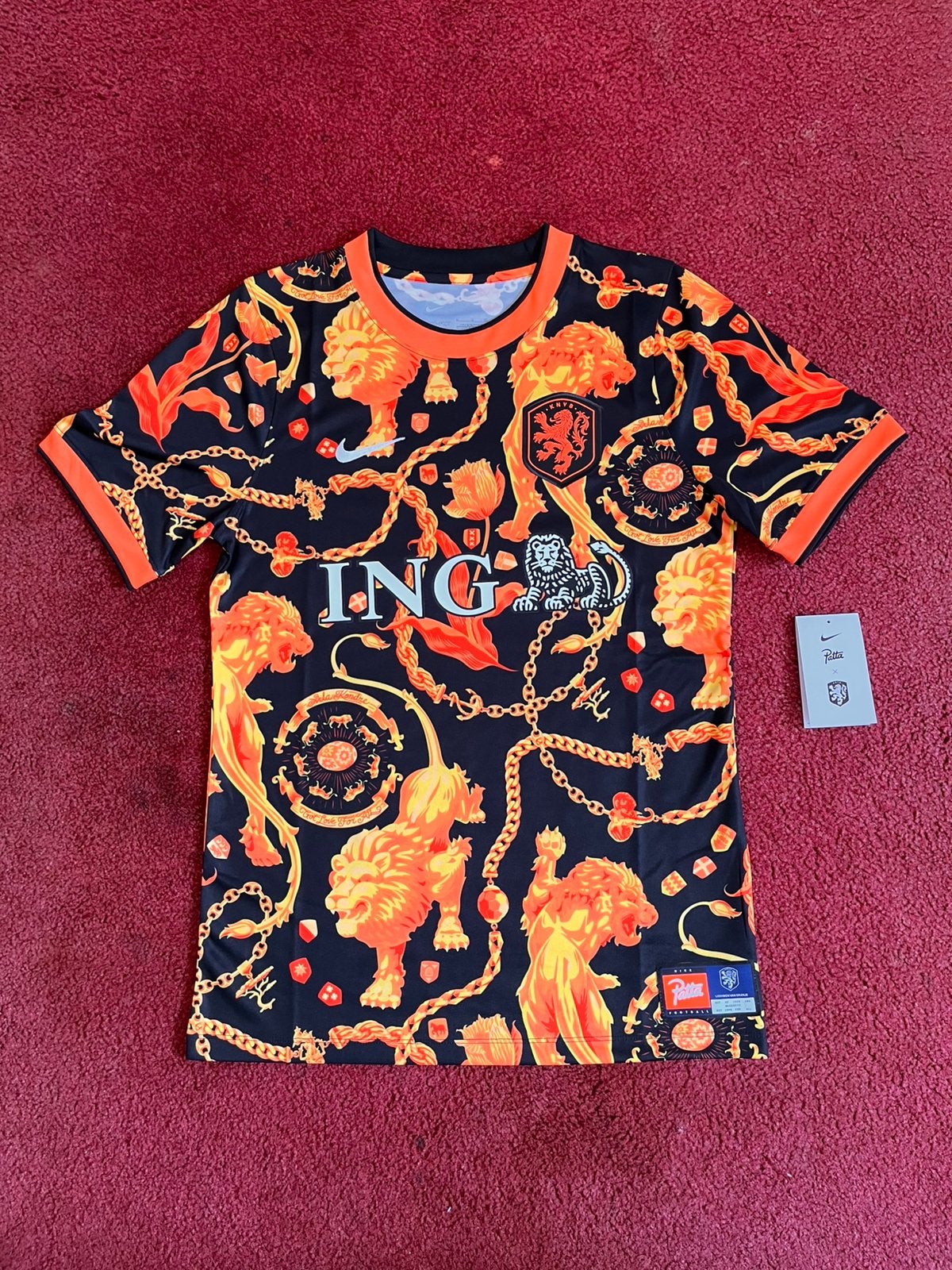 Patta x Nike KNVB Pre-Match Jersey-M, Maat 48/50 (M), Zwart, Nieuw, Ophalen of Verzenden