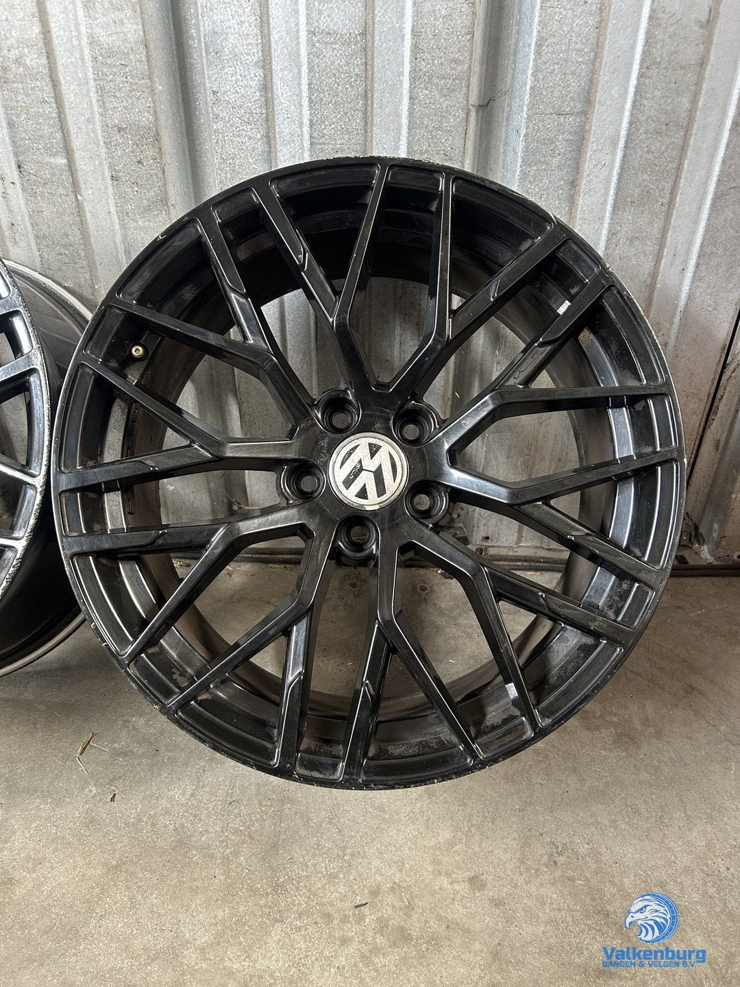 VW Golf Caddy Audi A3 Seat Leon 19 inch zwarte velgen 5x112, 19 inch, Gebruikt, Velg(en), -