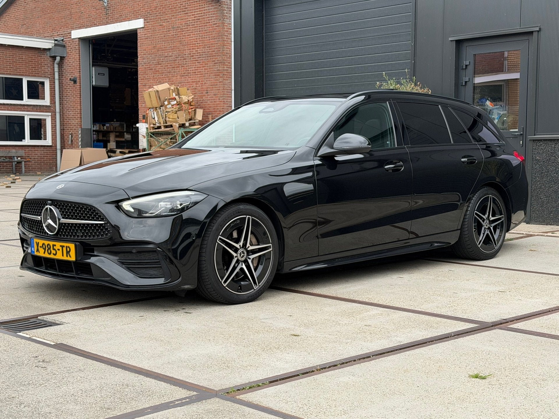 Mercedes-Benz C-klasse Estate 200 d AMG Line Pano Leer BTW, Auto's, Automaat, Dealer onderhouden, Achterwielaandrijving, Automatische klimaatregeling