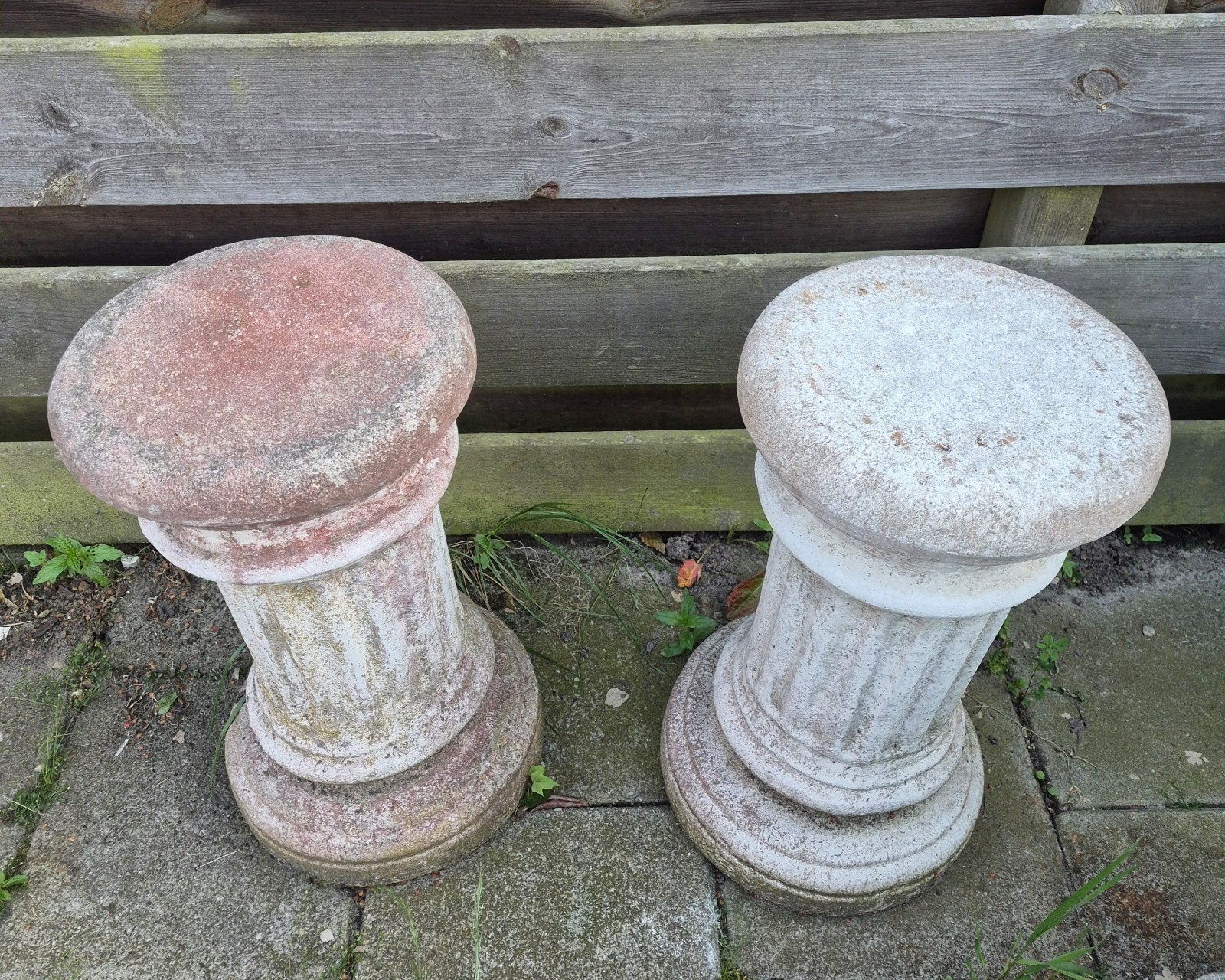 4 betonnen tuinbeelden, Tuin en Terras, Ophalen, Gebruikt, Beton, Overige typen