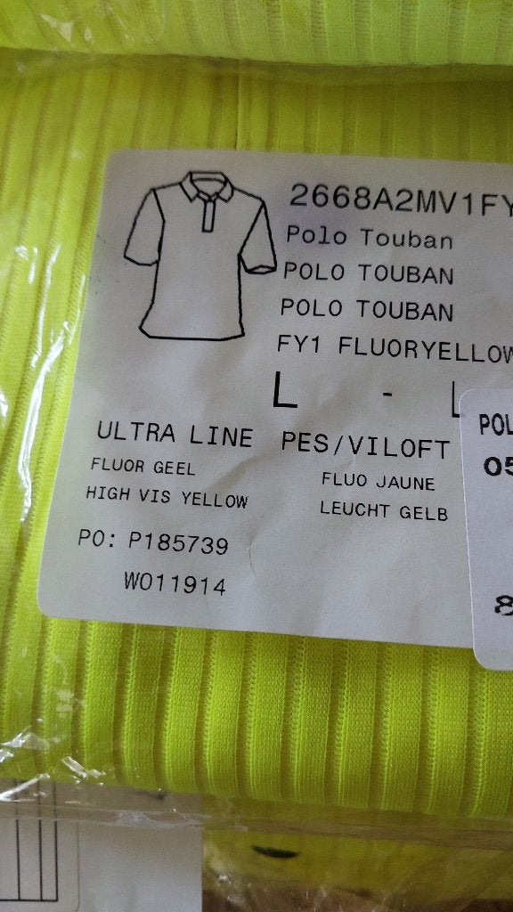Heren veiligheid polo Reflecterend Fluor t-shirt werkkleding, Verzenden, Nieuw