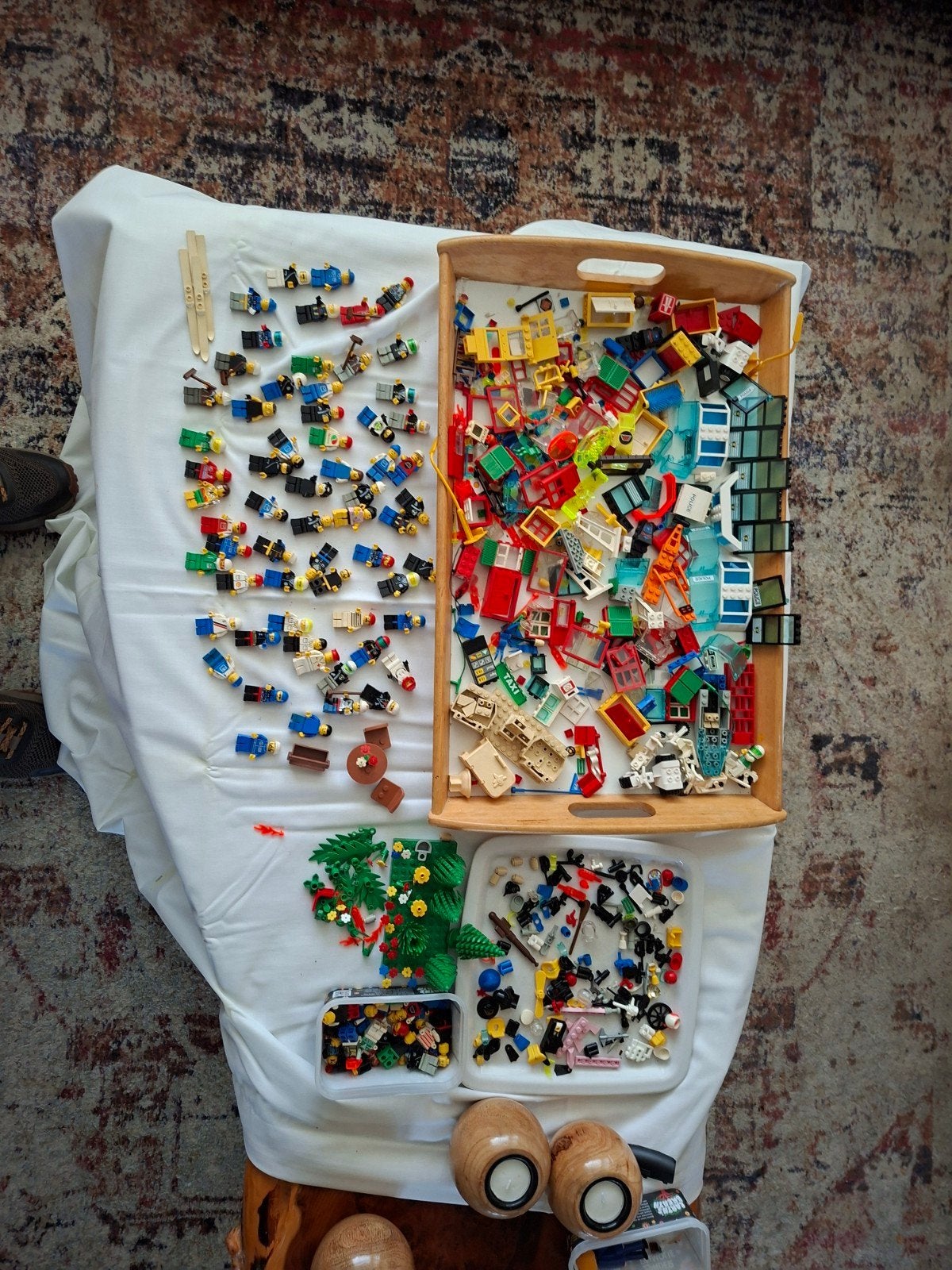 Grote partij LEGO met minifiguren en diverse onderdelen, Gebruikt, Lego, Ophalen of Verzenden, Inclusief minifiguren