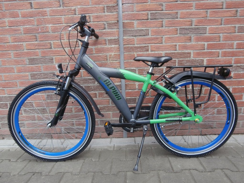 ALS NIEUW! Alpina Yabber 24 inch. groen-grijs-blauw, Ophalen, Alpina, Zo goed als nieuw, Terugtraprem