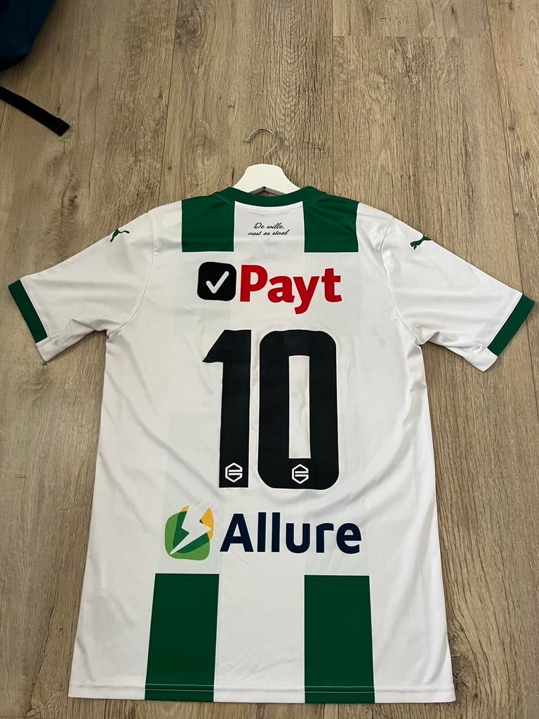 FC Groningen thuisshirt 2020/21, Kleding | Heren, Sportkleding, Zo goed als nieuw, Voetbal, Maat 48/50 (M), Groen, Ophalen of Verzenden