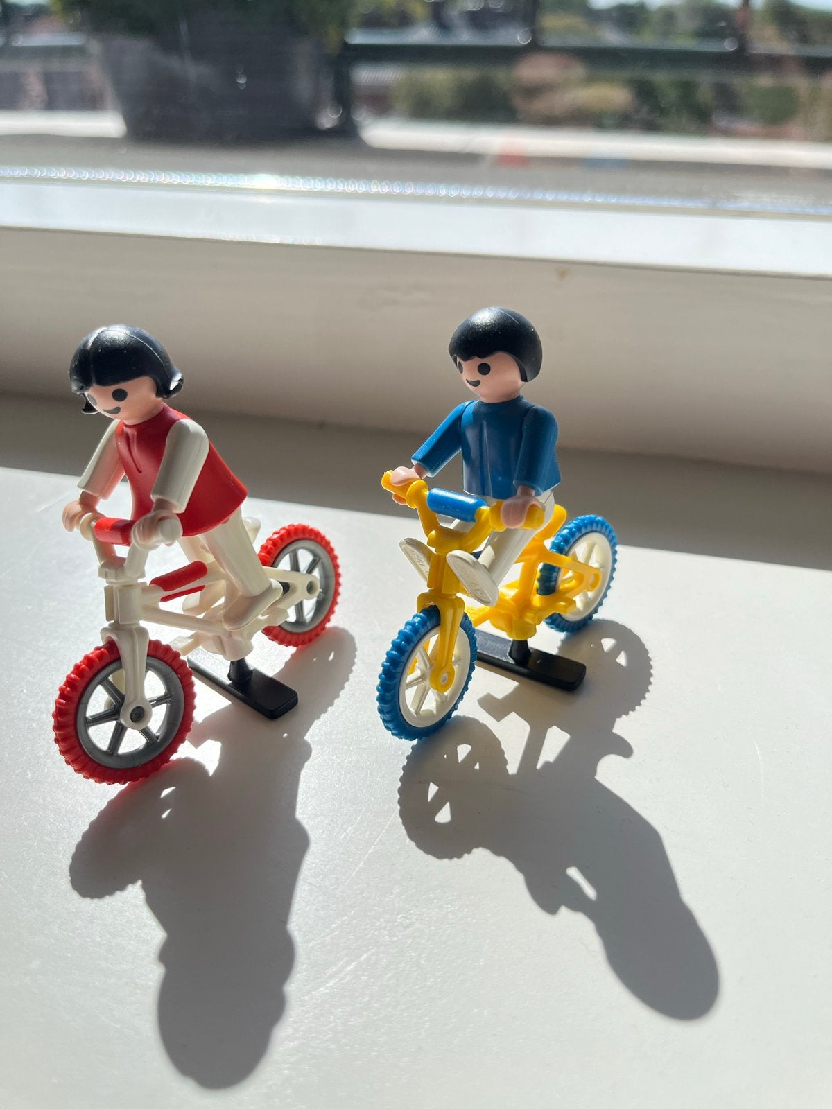 Vintage Playmobil fietsers - set van 2, Ophalen of Verzenden, Zo goed als nieuw