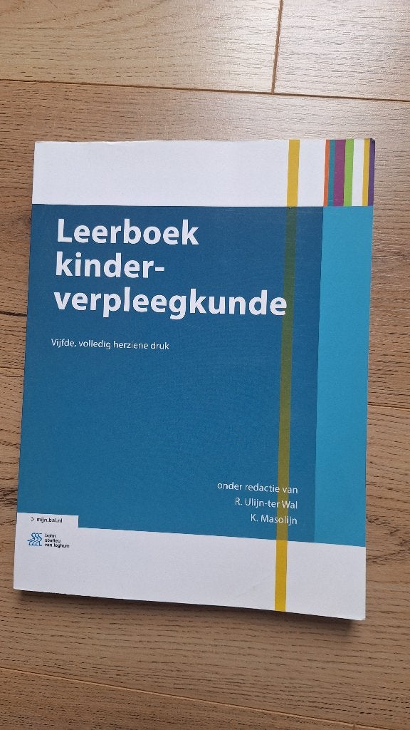 Leerboek kinderverpleegkunde, Boeken, Zo goed als nieuw, Bohn Stafleu van Loghum, Beta, HBO