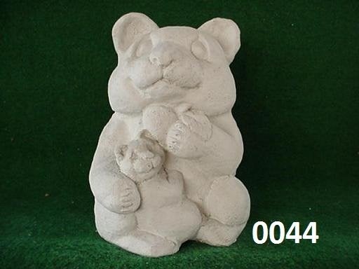 Panda beer met baby beer groot beeld ( 0044 ), Ophalen of Verzenden, Nieuw, Beton, Dierenbeeld