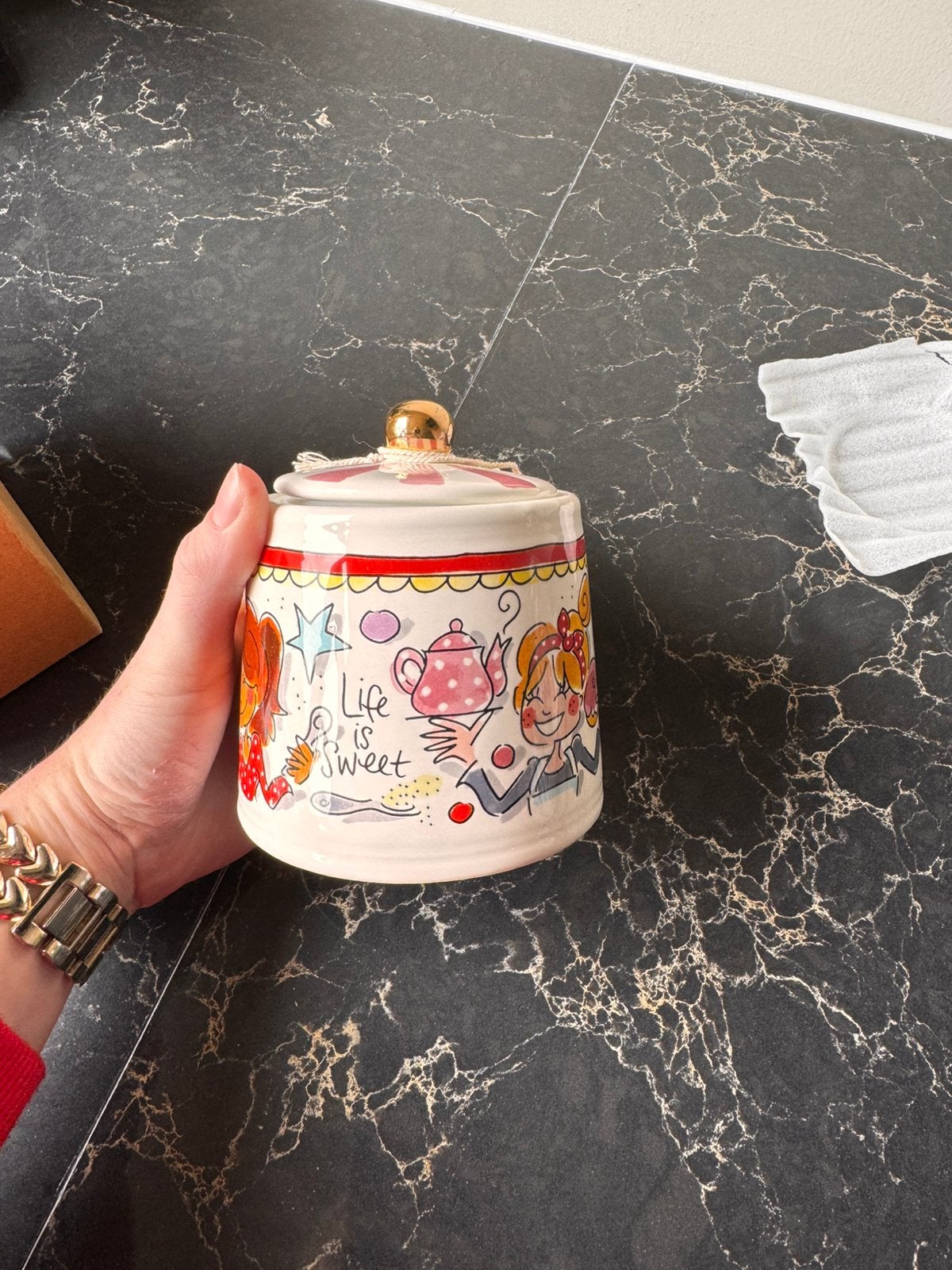 Suikerpot van blond Amsterdam, Huis en Inrichting, Keuken | Servies, Ophalen, Blond Amsterdam, Nieuw, Kop(pen) en/of Schotel(s)