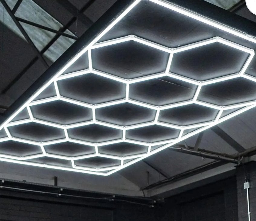 Nieuwe Hexagon LED Garage Verlichting 680W | Honingraat, Ophalen, Nieuw, 500 watt of meer, Lamp met armatuur