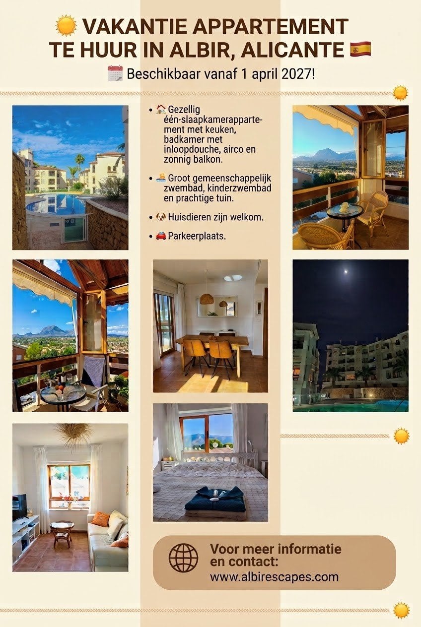 Appartement Albir Costa Blanca Spanje, Ophalen