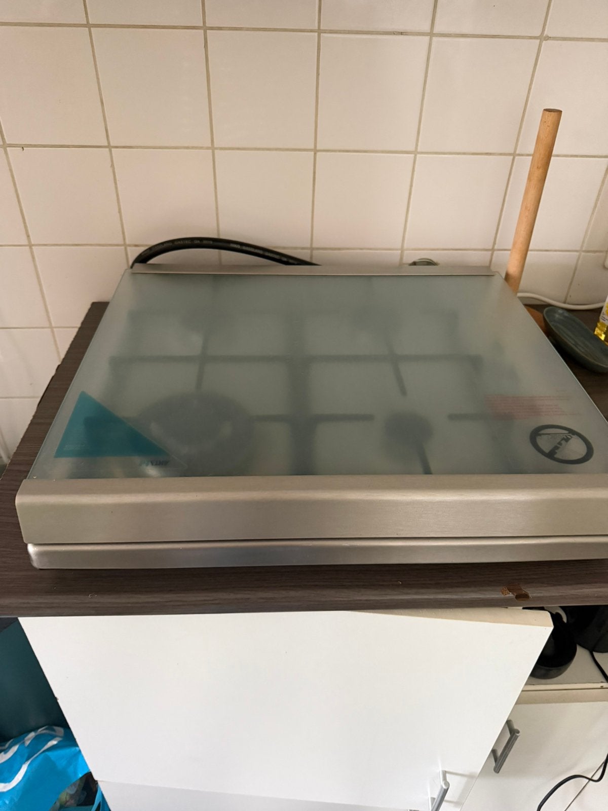 Etna Gaskookplaat KGV558WRVS Grijs, Ophalen, Gebruikt, 4 kookzones, Gas
