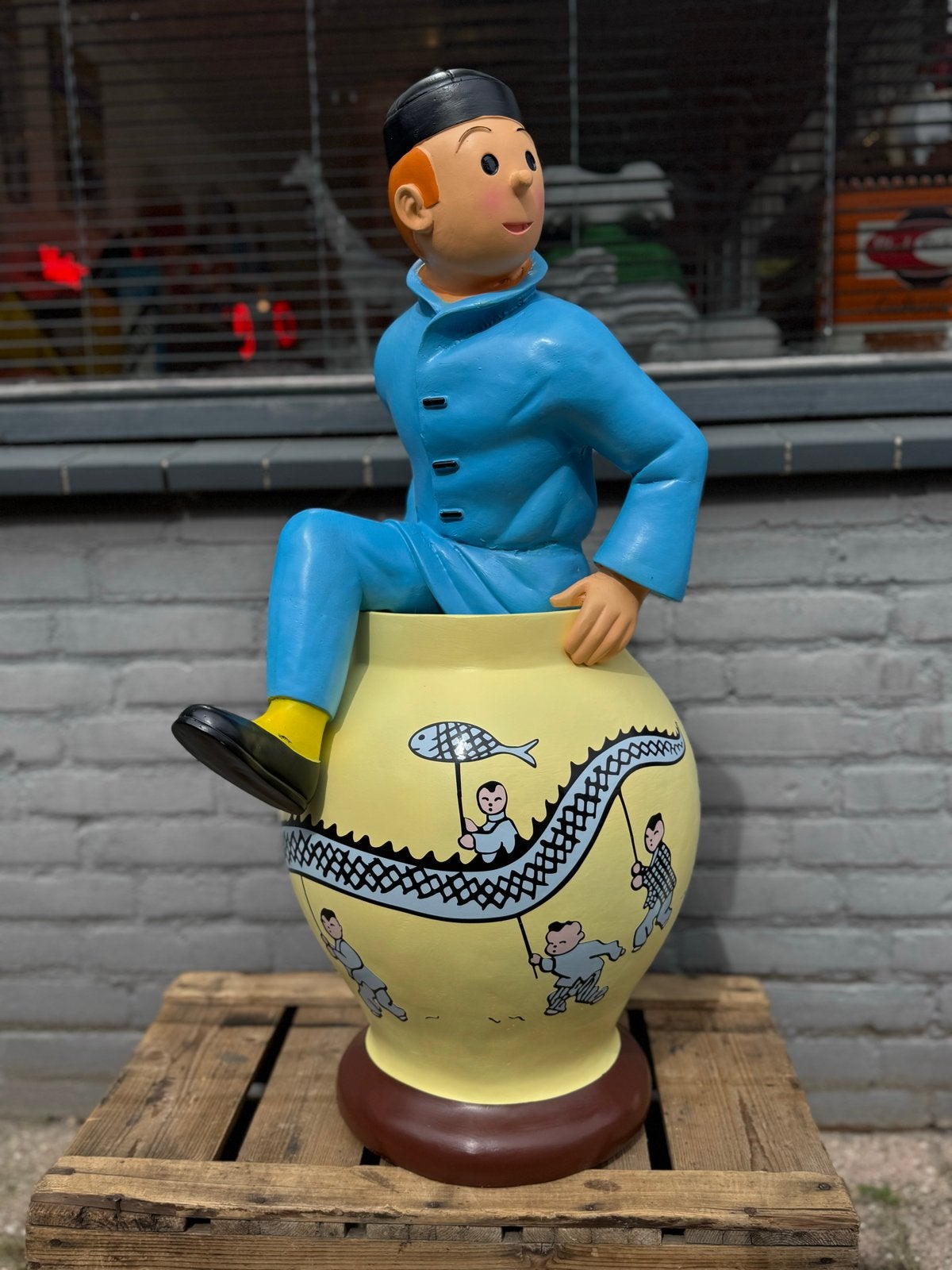 Kuifje in de Vaas beeld - Decoratie, Verzamelen, Ophalen, Gebruikt