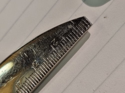 -	Solingen liniaal briefopener vintage Duitsland, Verzamelen, Ophalen of Verzenden