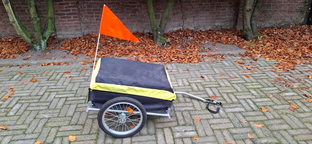 Fietskar 3x gebruikt, Fietsen en Brommers, Fietsaccessoires | Aanhangers en Karren, Ophalen, Zo goed als nieuw, Bagagekar